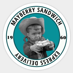 Andy Griffith Clint  Howard  as Leon  the  Sandwich Kid Sticker